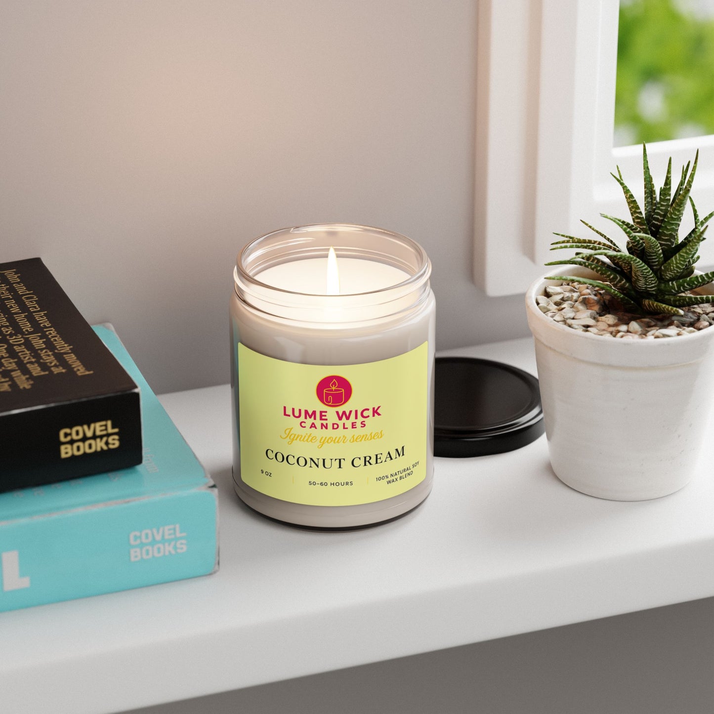 Coconut Cream Candle — Tropical Sweet Escape, Eco-Friendly, Perfect Self-Care Gift