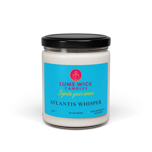 Atlantis Whisper Candle — Mystical Ocean Escape, Eco-Friendly, Perfect Self-Care Gift