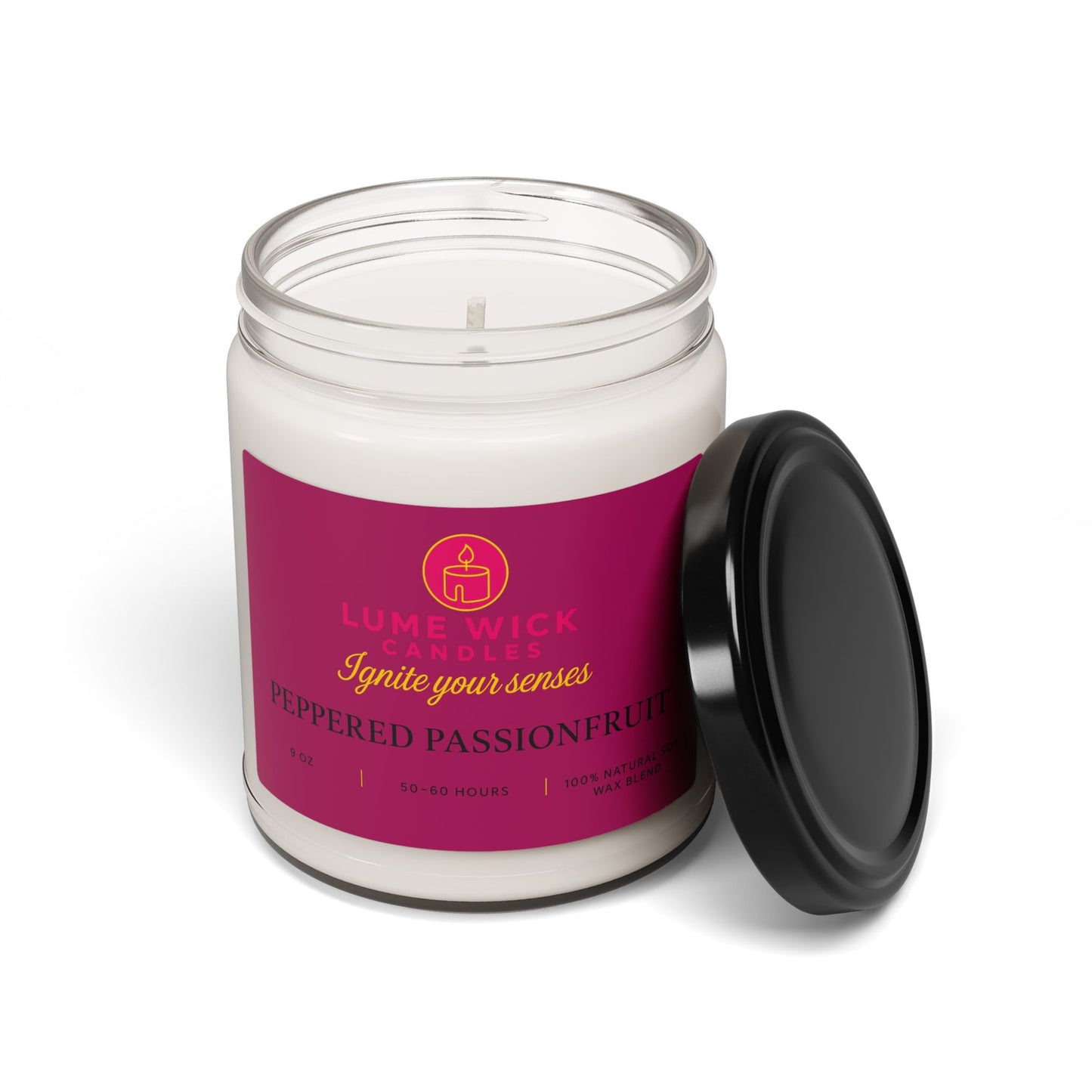 Peppered Passionfruit Candle — Exotic Fruity Escape, Eco-Friendly, Perfect Self-Care Gift
