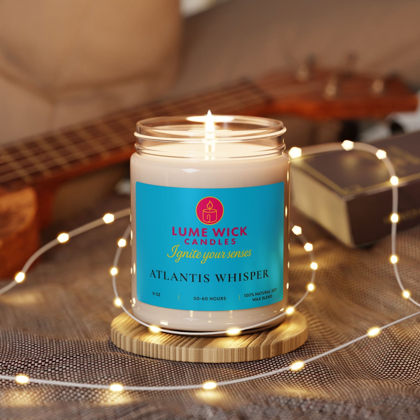 Atlantis Whisper Candle — Mystical Ocean Escape, Eco-Friendly, Perfect Self-Care Gift