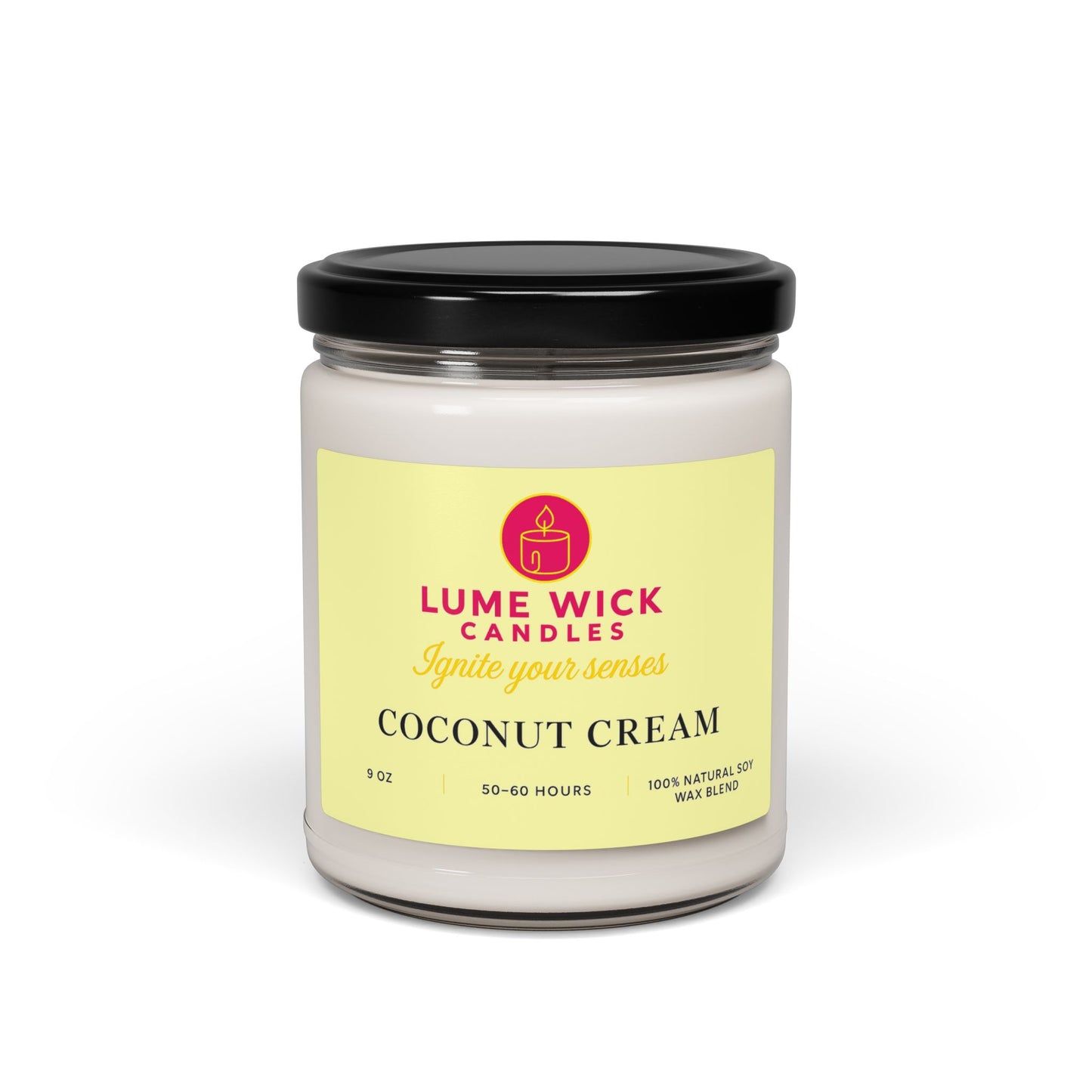 Coconut Cream Candle — Tropical Sweet Escape, Eco-Friendly, Perfect Self-Care Gift