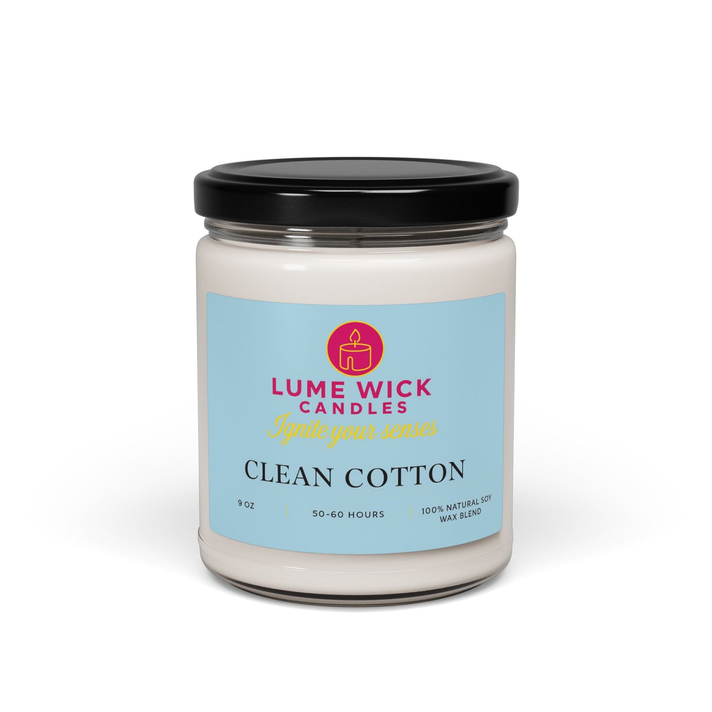 Clean Cotton Candle — Fresh Linen Comfort, Eco-Friendly, Perfect Self-Care Gift